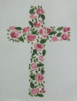 Floral Cross Canvas