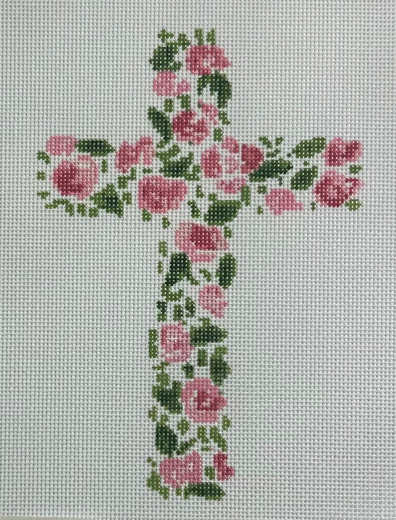 Floral Cross Canvas