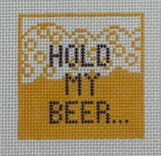 Hold My Beer Koozie Insert Canvas
