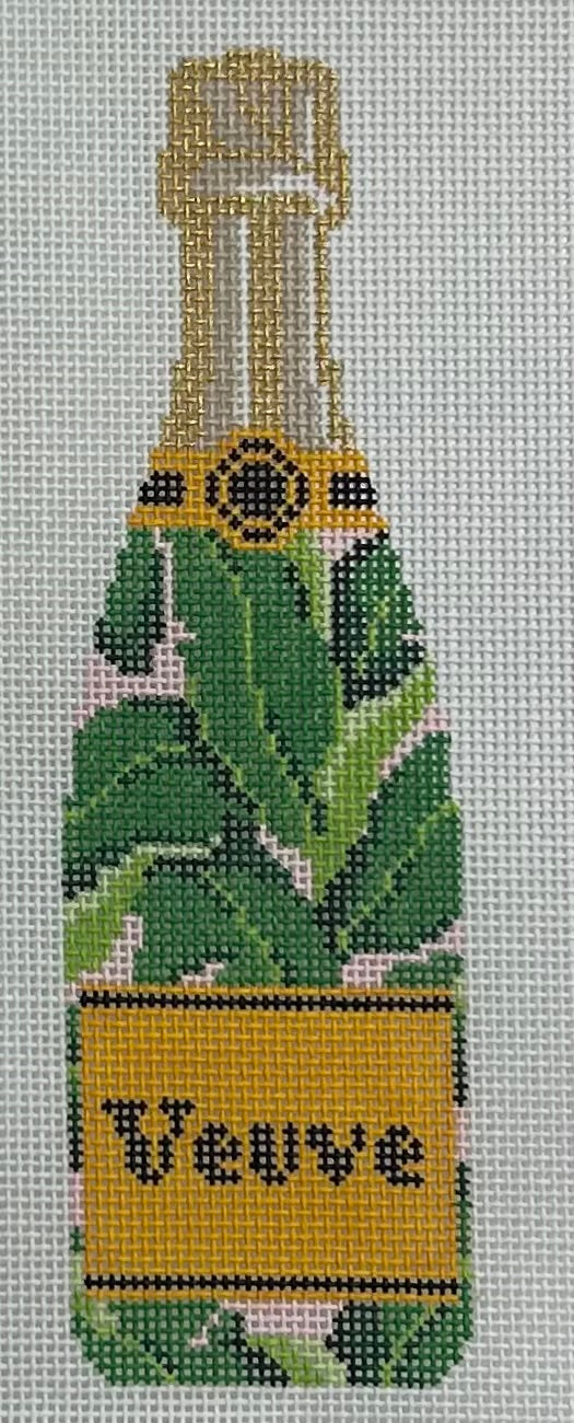 Veuve Bottle- Banana Leaf Canvas