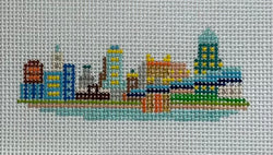 Mini Cincinnati Key Fob Canvas