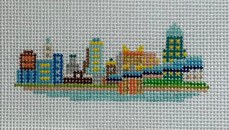 Mini Cincinnati Key Fob Canvas