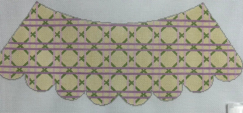 Lavender Cane Lampshade Canvas
