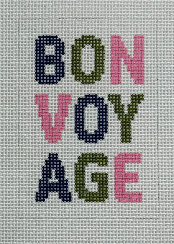 Bon Voyage- Navy, Pink, Olive Canvas