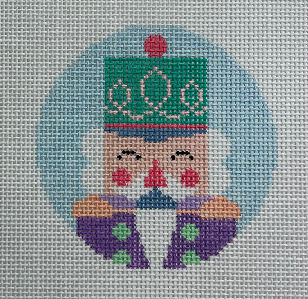 Nutcracker Grey Round Canvas