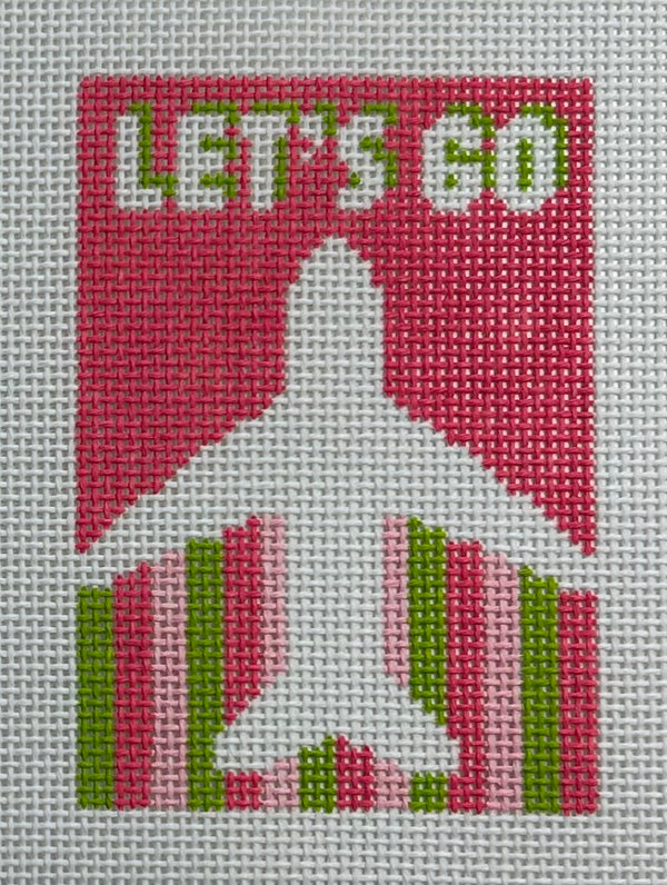 Let's Go (Pink Green) Canvas