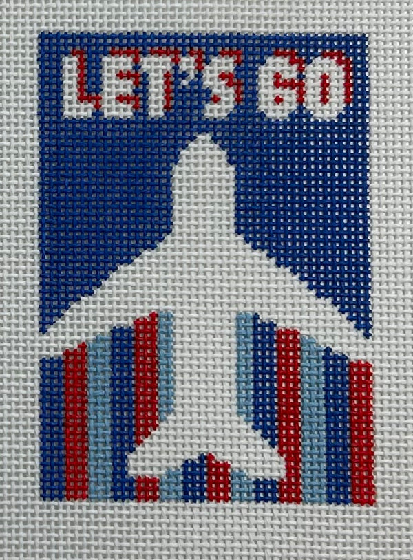 Let's Go (Red Blue) Canvas