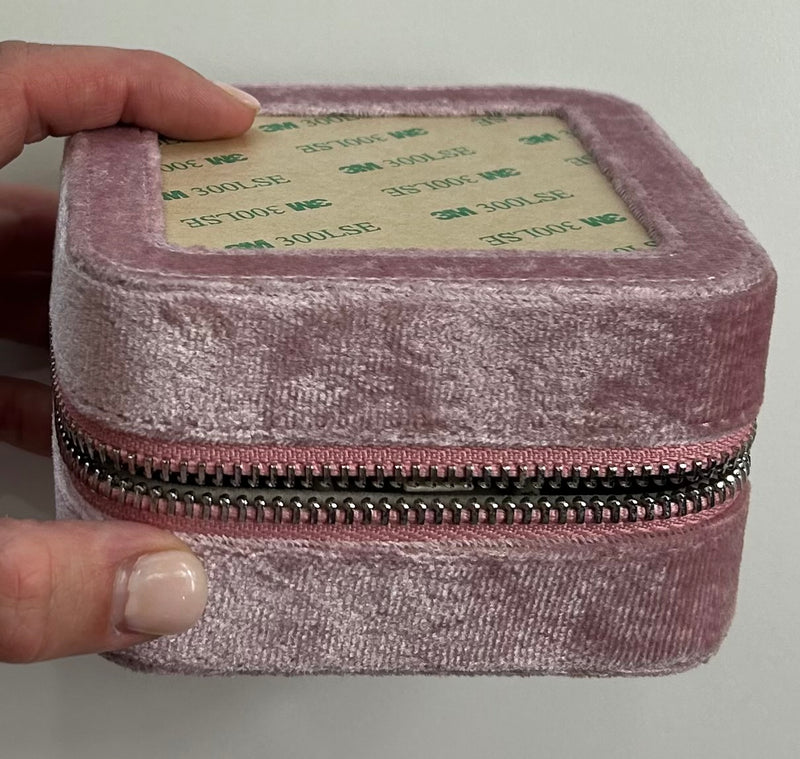 Pink Velvet Jewelry Box