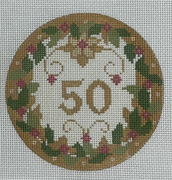 50th Anniversary Round Canvas