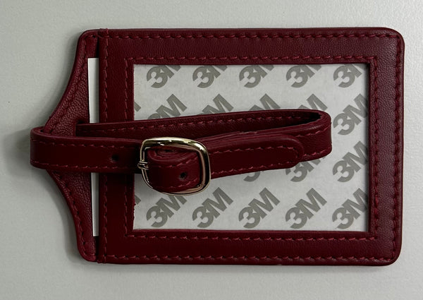 Self-Finishing Luggage Tag- Cranberry