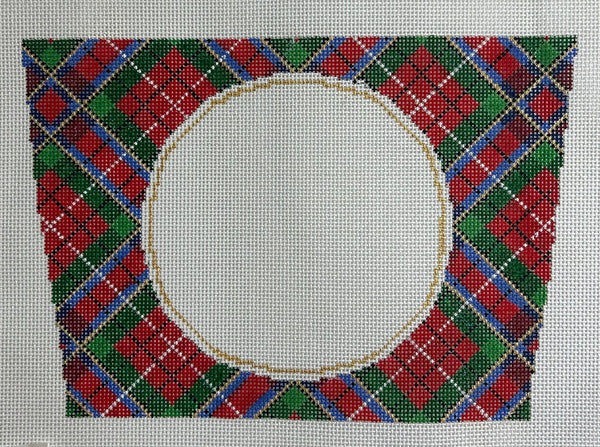 Royal Stewart Monogram Stocking Cuff Canvas
