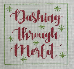 Dashing Through Merlot Canvas