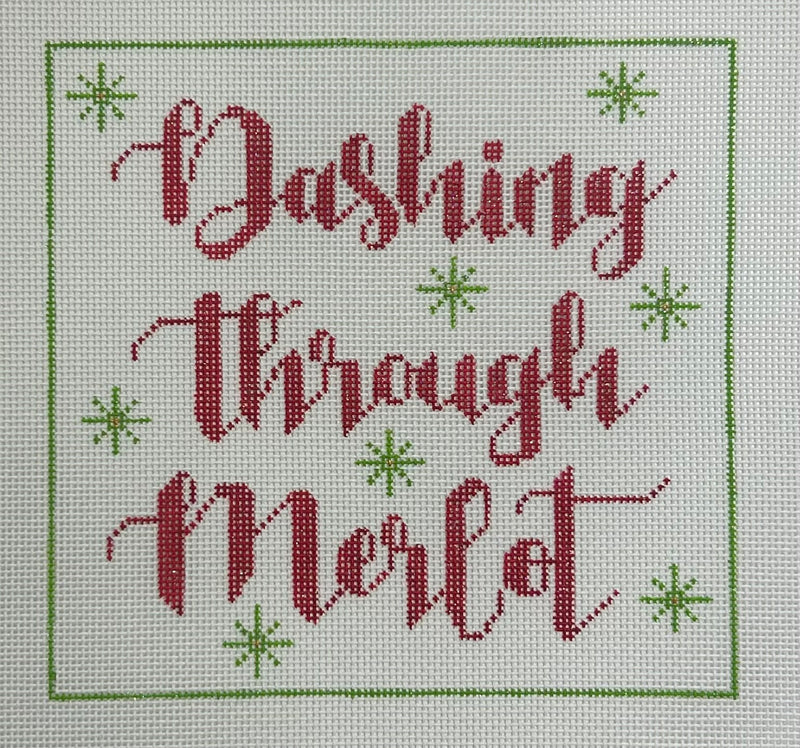 Dashing Through Merlot Canvas