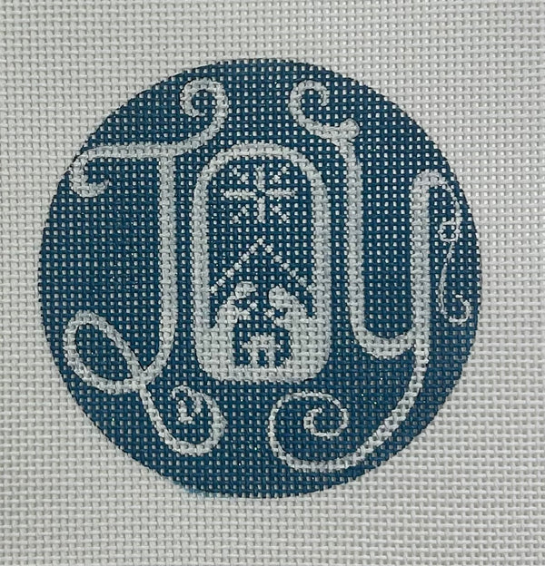Joy Nativity Ornament Canvas
