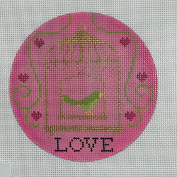 Spring Love Round Canvas