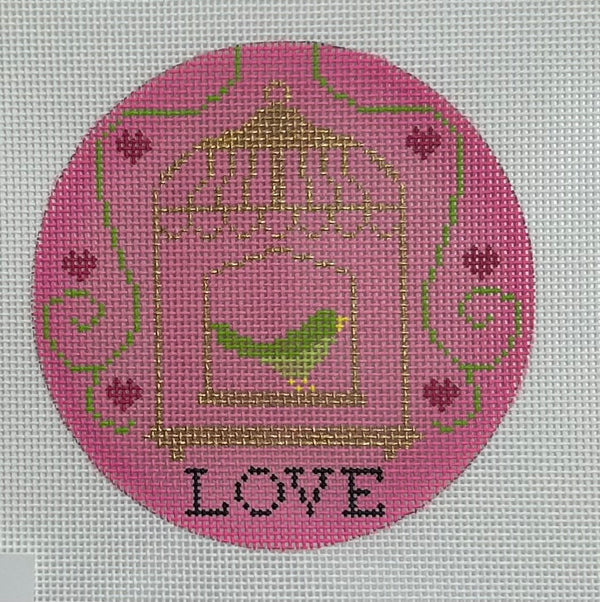 Spring Love Round Canvas