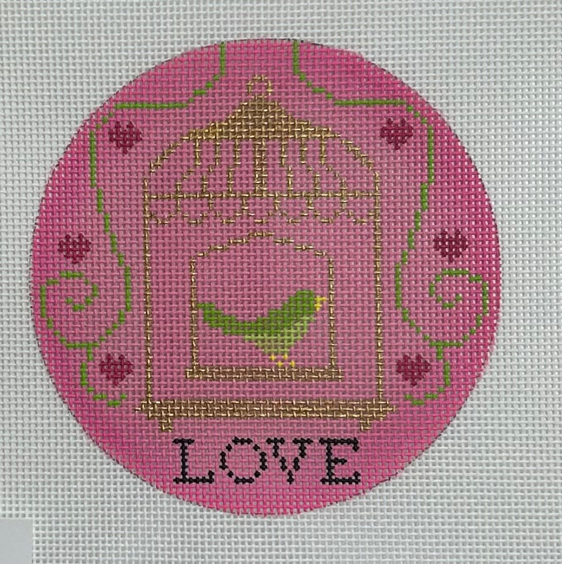 Spring Love Round Canvas
