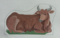 Nativity Cow Canvas