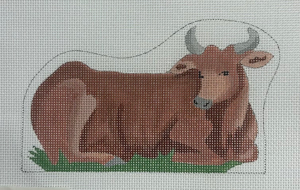 Nativity Cow Canvas