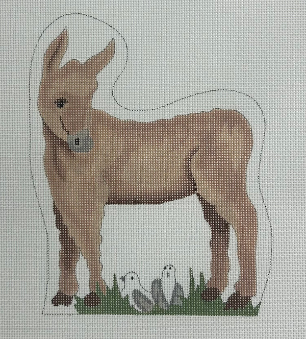 Nativity Donkey Canvas