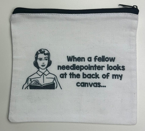 Snarky Canvas Pouch- Back of Canvas