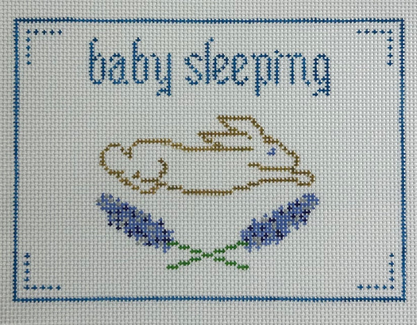 Baby Sleeping Canvas- Blue