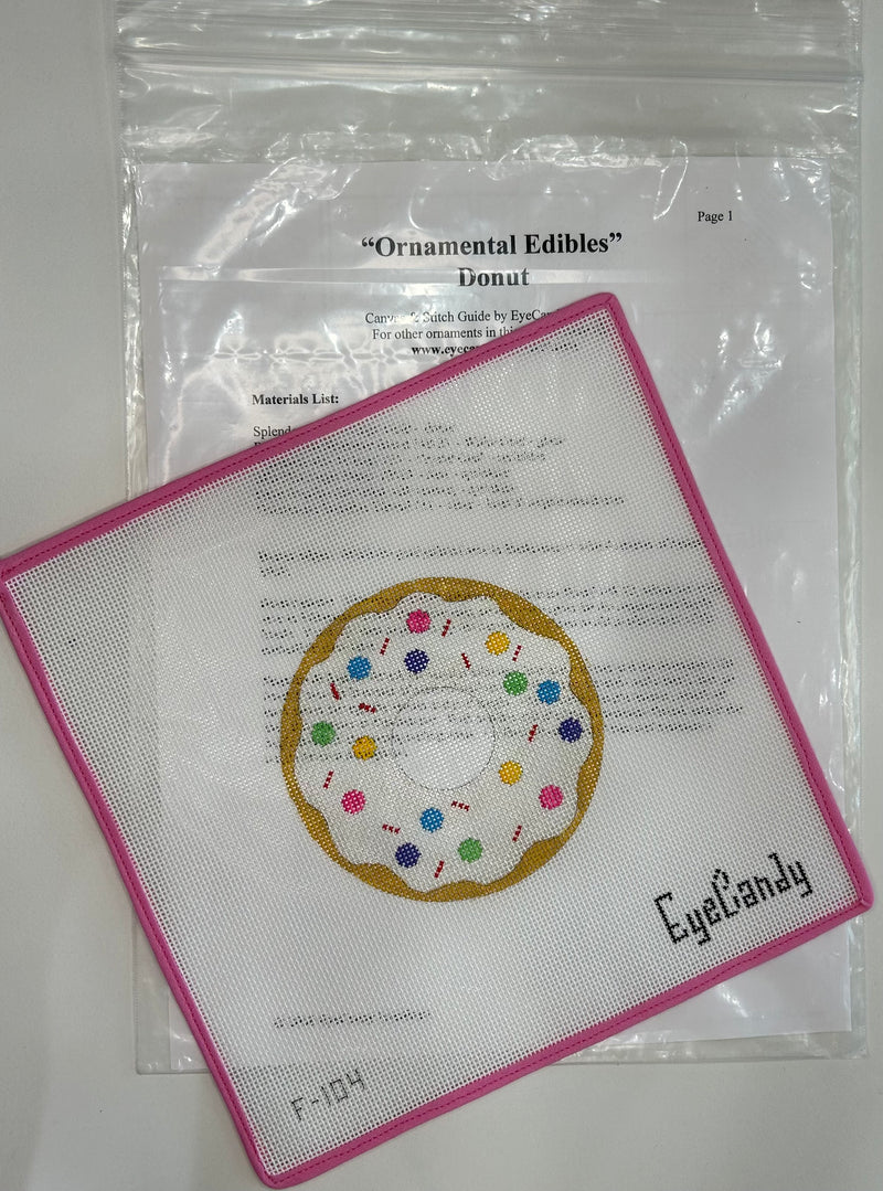 Donut with Sprinkles Canvas