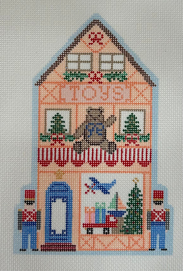 Christmas Village Toy Shop Canvas