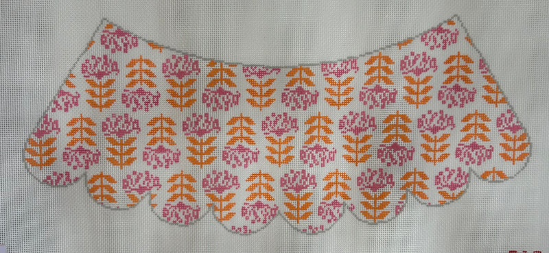 Blocked Begonia Lampshade Canvas