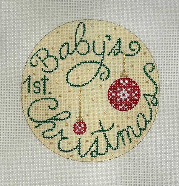 Baby's 1st Christmas Ornament Canvas