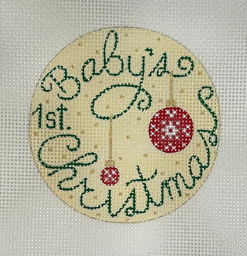 Baby's 1st Christmas Ornament Canvas