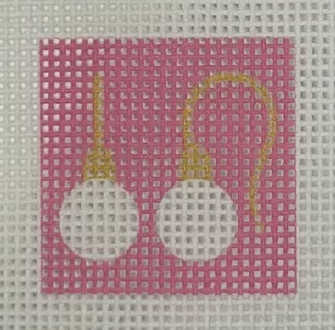 Pearl Earrings on Pink Canvas