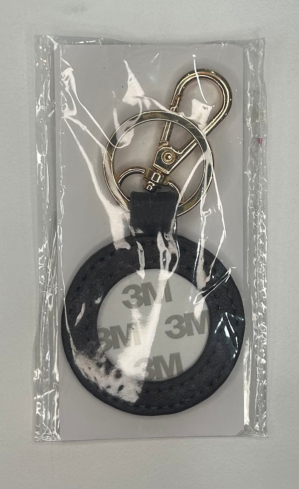 Self-Finishing Leather Key Fob- Brown