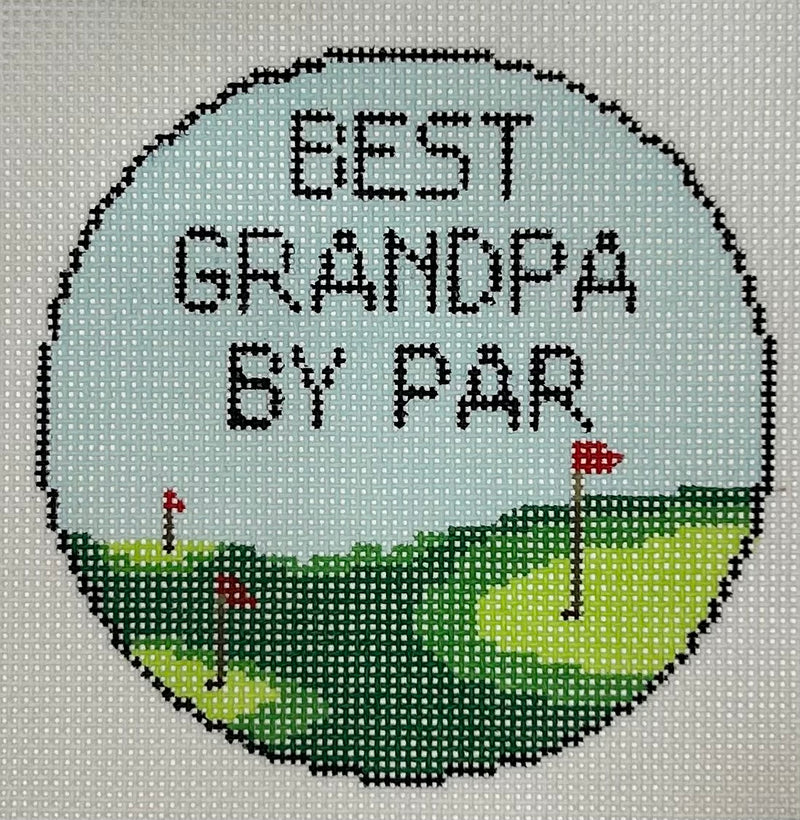 Best Grandpa By Par Canvas