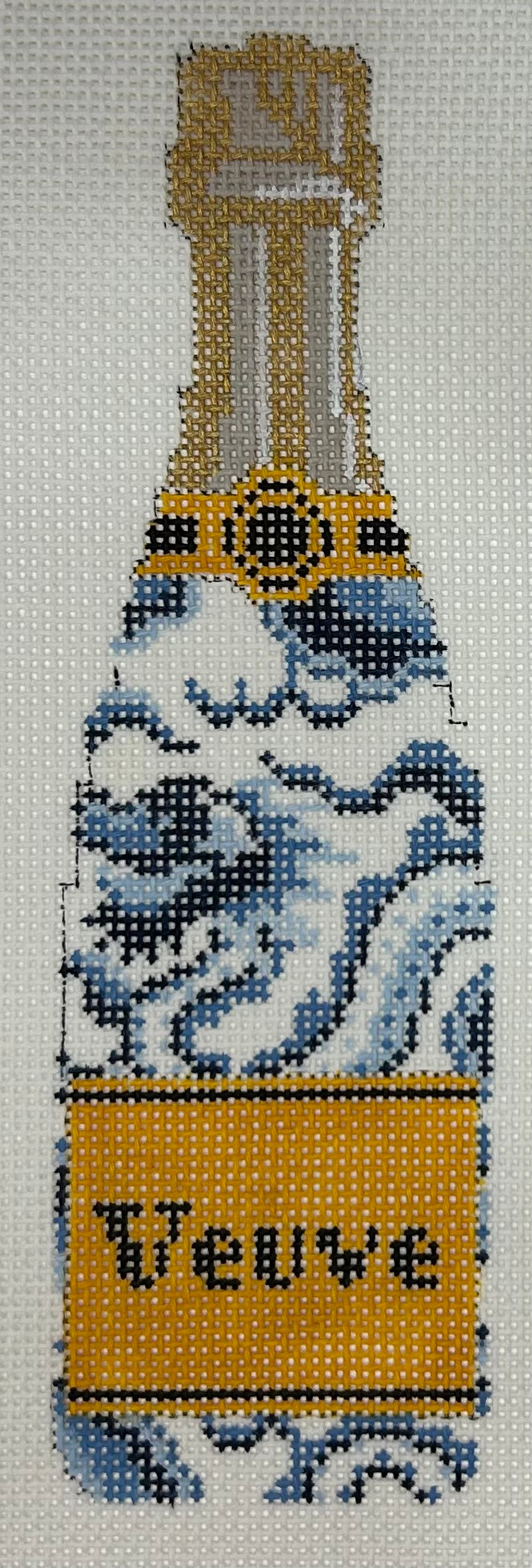 Veuve Bottle- Chinoiserie Canvas