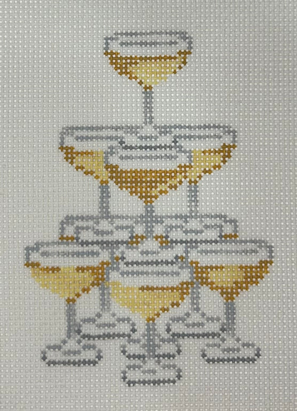 Champagne Tower Canvas
