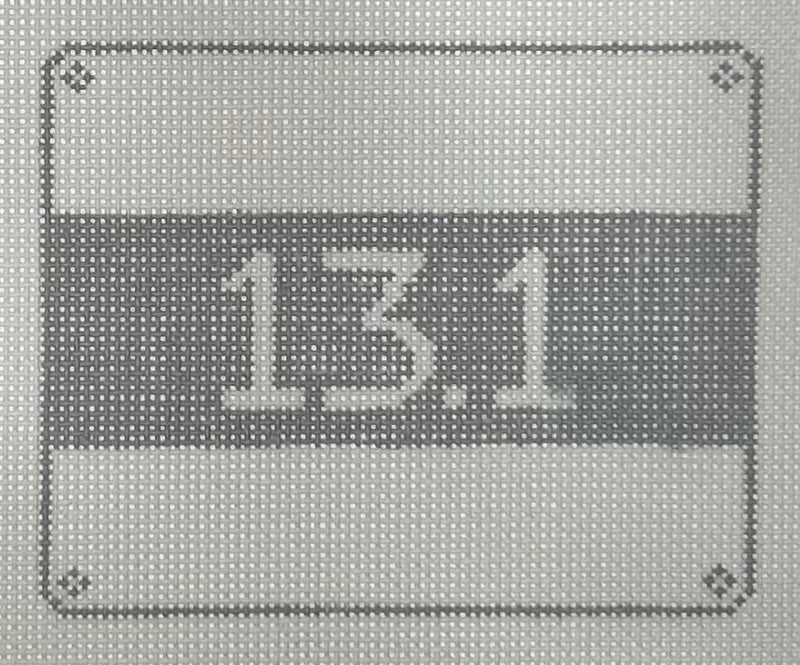 Half Marathon Bib Canvas