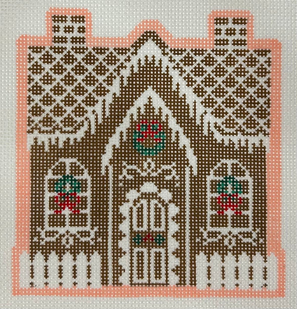 Christmas Village Gingerbread House Canvas