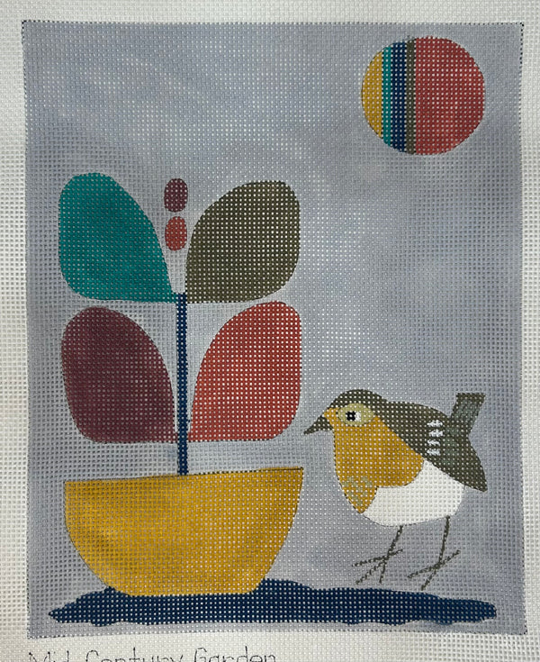 Mid Century Garden Canvas