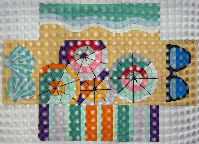 Beach Umbrella Brick Canvas