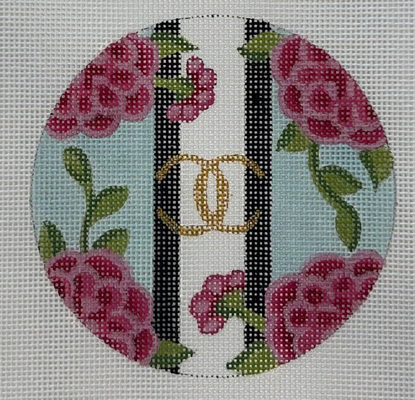 CC Floral Round Canvas