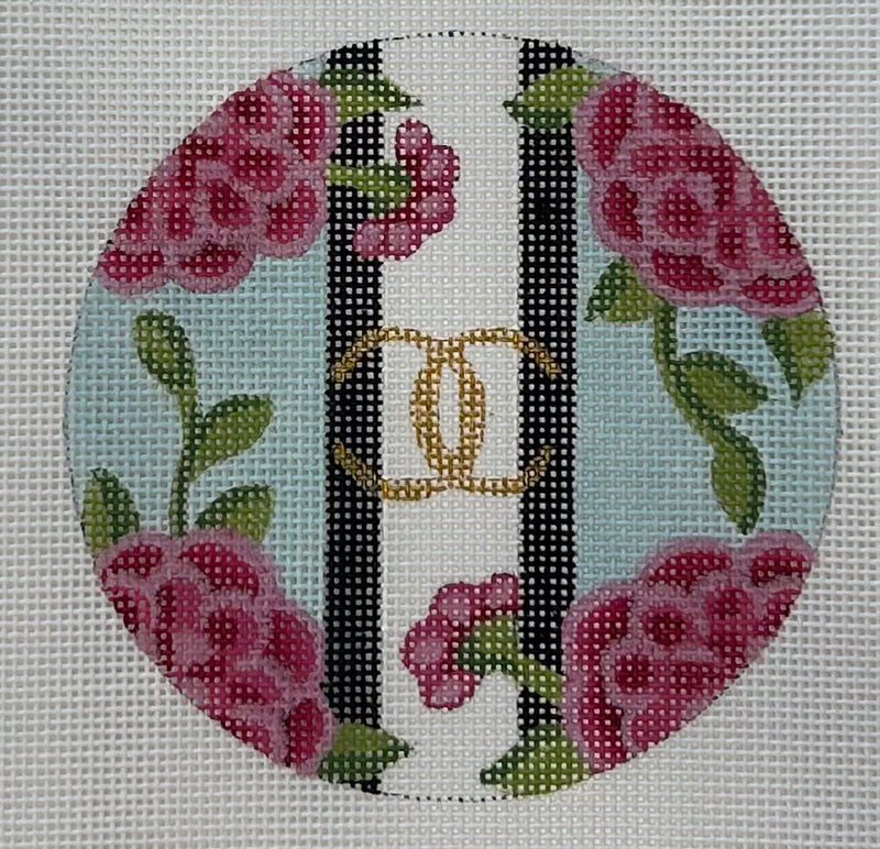 CC Floral Round Canvas