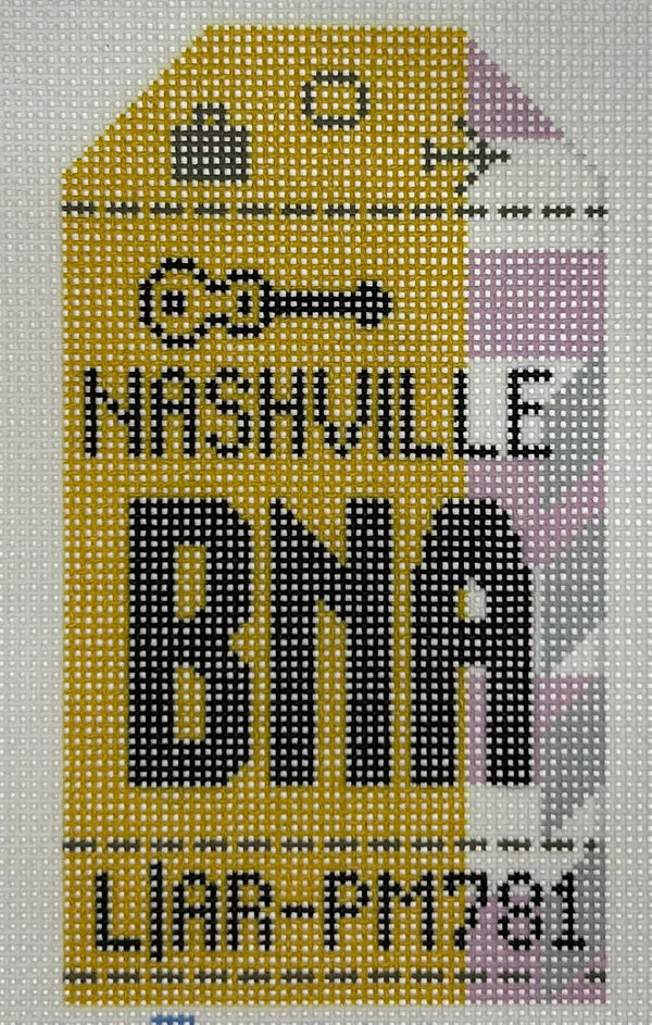 Retro Travel Tag- Nashville