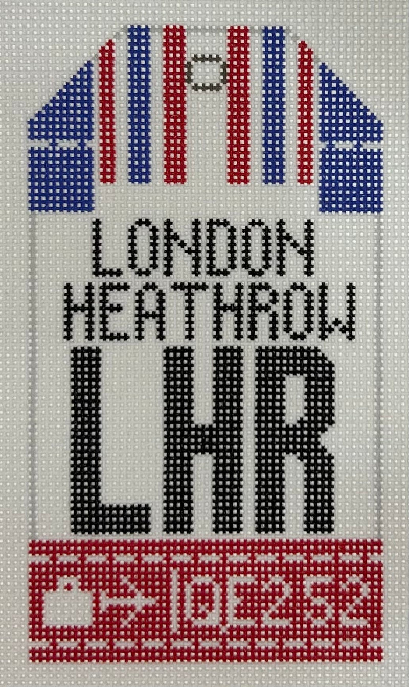 Retro Travel Tag- London Heathrow
