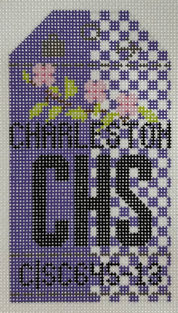 Retro Travel Tag- Charleston