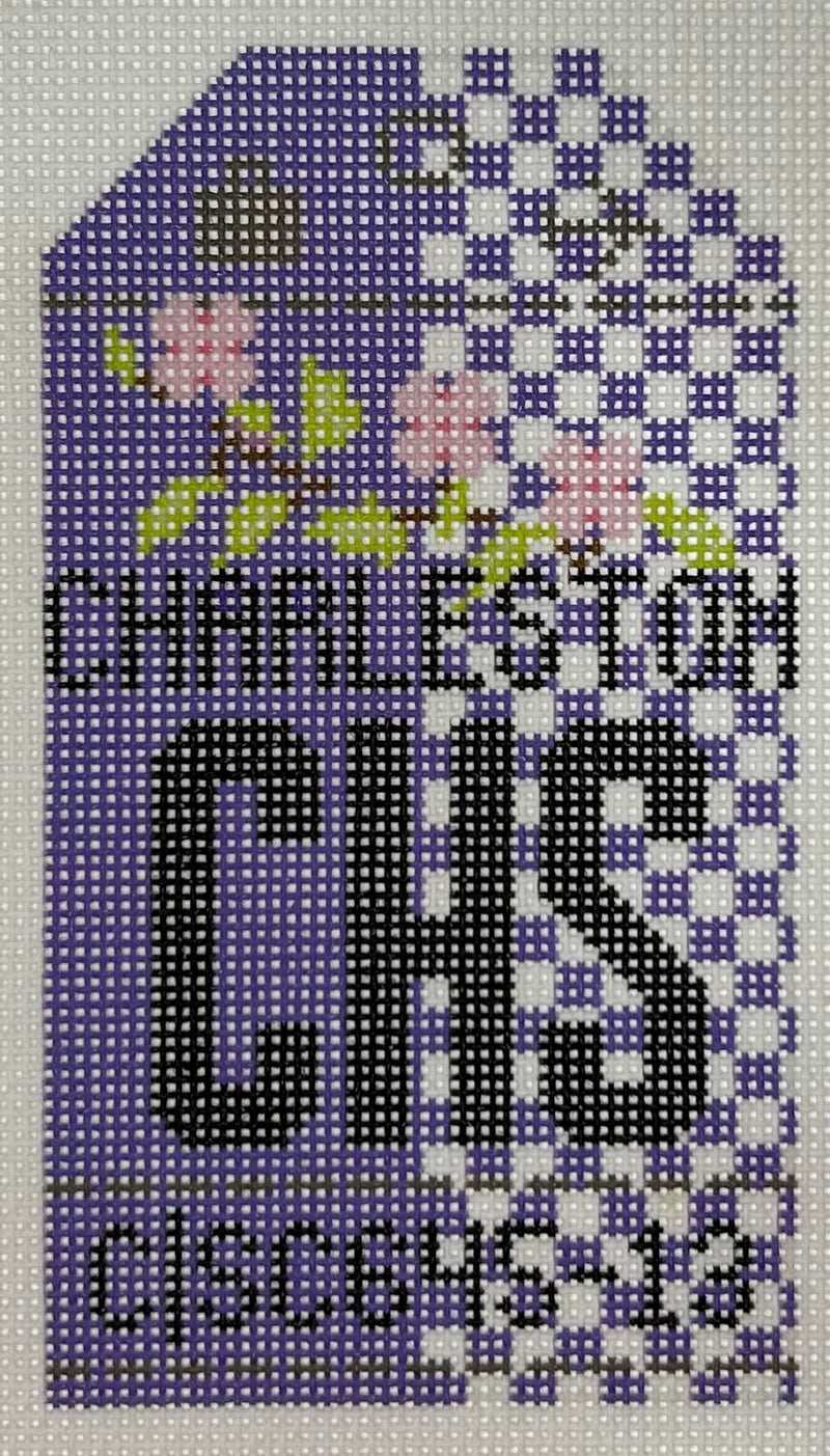 Retro Travel Tag- Charleston