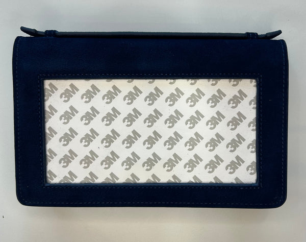 The Everyday Clutch- Navy Suede