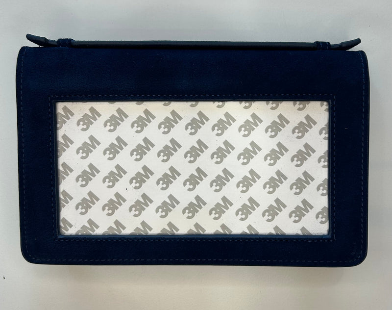 The Everyday Clutch- Navy Suede