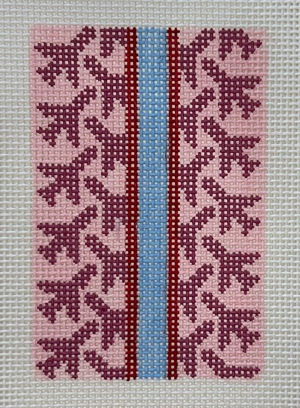 Airplane Houndstooth Canvas- Pink