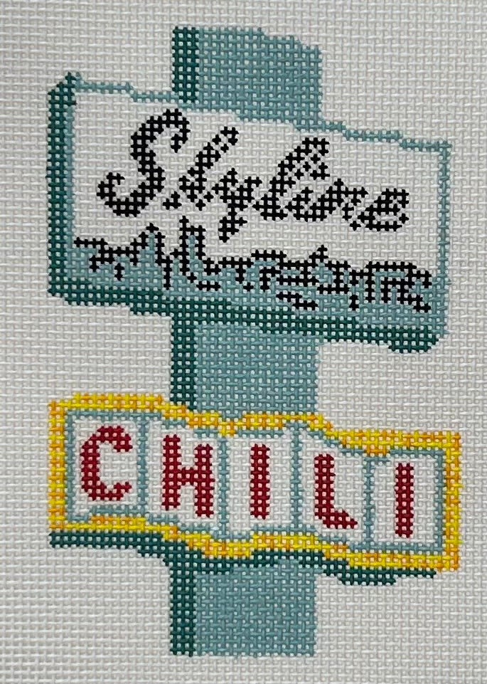 Vintage Skyline Sign Canvas